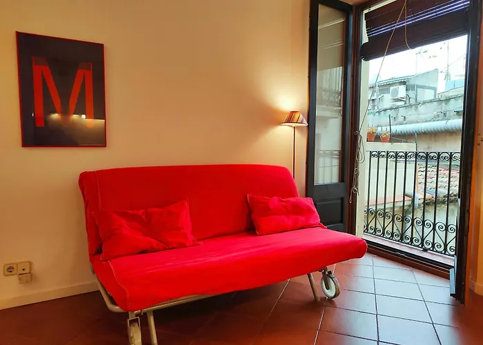 R.g. Tranquil 1br Apt. 2beds. La Rambla Appartamento Barcellona